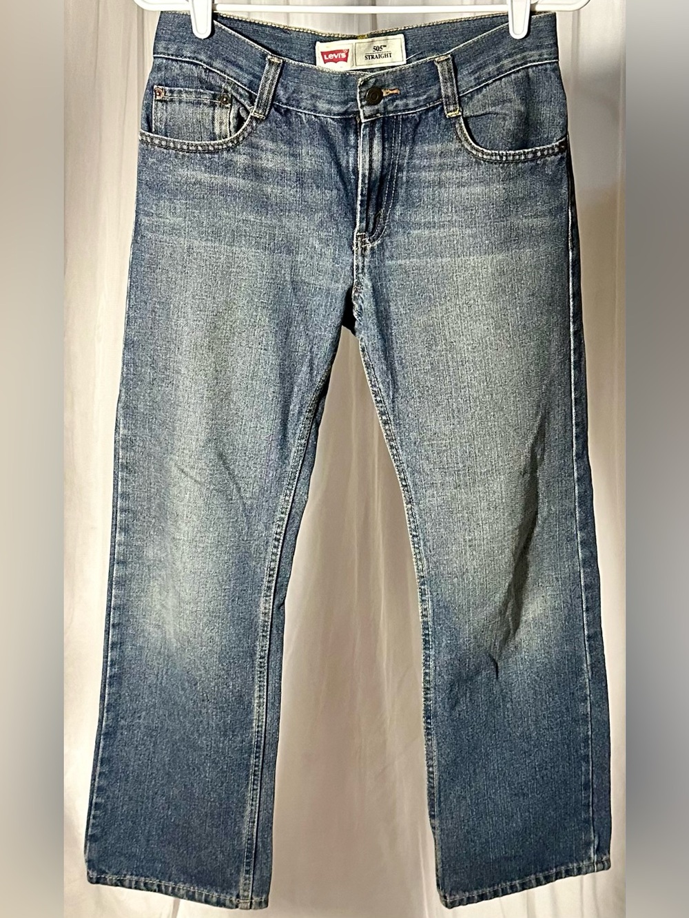 Levi's Men's 505 Straight Blue Denim Jeans- 27x27 (14)